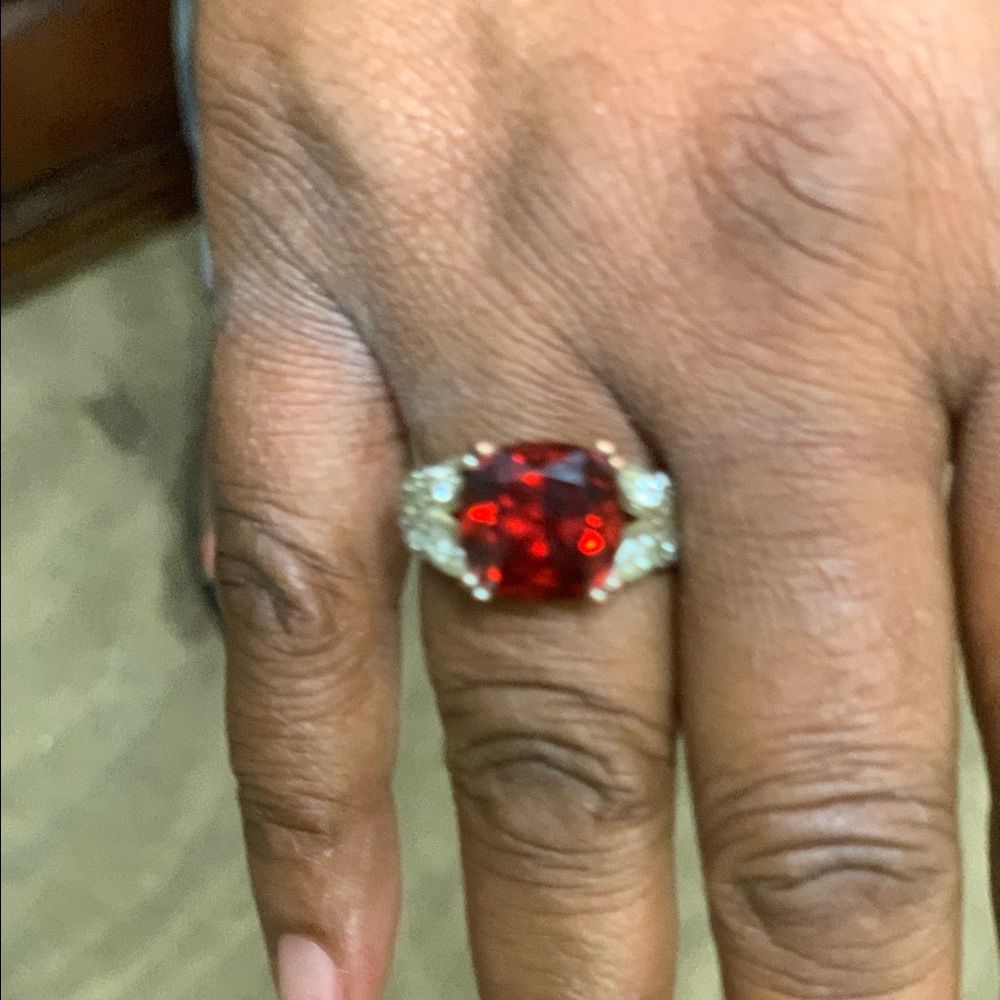 Genuine garnet large stone January birth stone